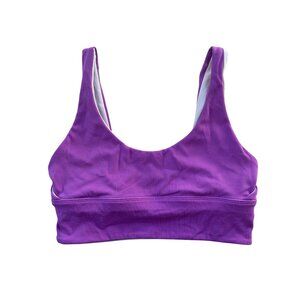 Lululemon Flow Y Bra Size 6 Reversible Purple Nulu Yoga Sports Bra